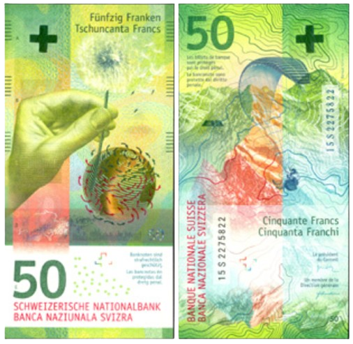 Prop Money Swiss Franc 50 Note - Australian Prop Money For Film & TV